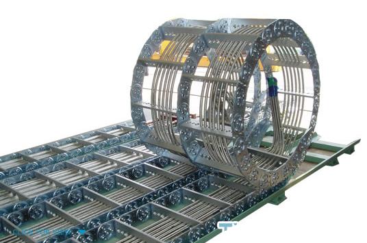 TL250-I-II節距開孔式支撐板鋼制拖鏈